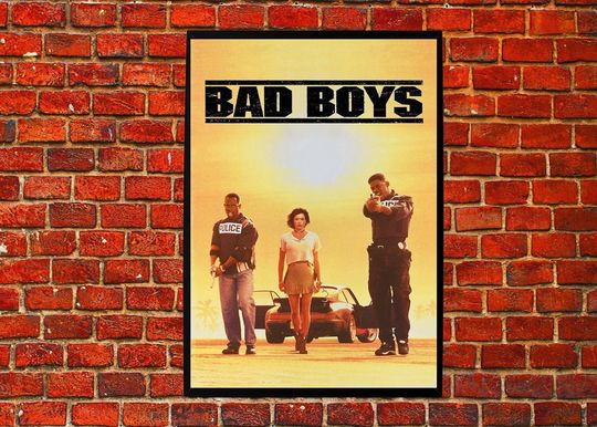 Discover Bad Boys (1995) Action Movie Poster Bad Boys film print Bad Boys movie poster x