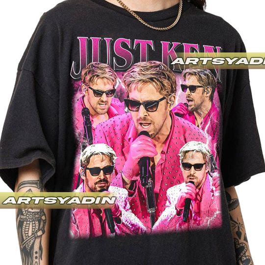 Just Ken Unisex Softstyle Cotton T-Shirt, Music Bootle T-shirt, Vintage 90 Short Sleeve Shirt, Gift For Women and Man