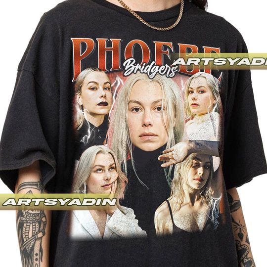 Phoebe Bridgers Unisex Softstyle Cotton T-Shirt, Music Bootle T-shirt, Vintage 90 Short Sleeve Shirt, Gift For Women and Man