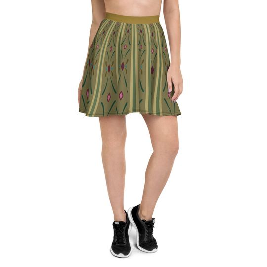 Anna Disneybound Skater Skirt, Stretching And Shrinking Skirts, Muliti-size Available, Summer Fashion Skirts