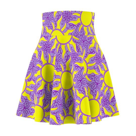 Rapunzel Sun Women's Skater Skirt (AOP,) Comfortable and Stretching Skirts, Top Trending Skirt For Summer Consume