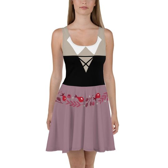 Briar Rose Skater Dress Running Costume, Disneyland Trip Outfit, Disney Comfortable Dress For Adult, All Size Available