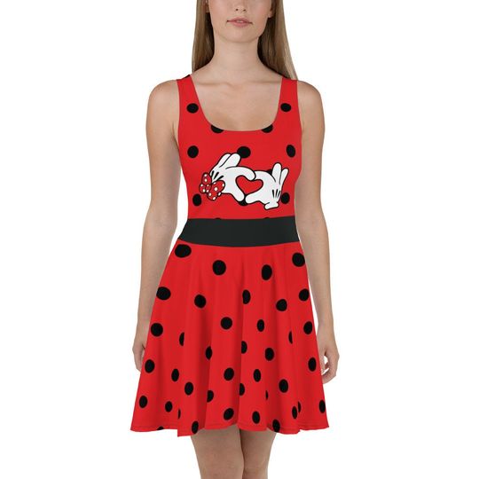 True Mouse Love Skater Dress, Disneyland Trip Outfit, Disney Comfortable Dress For Adult, All Size Available