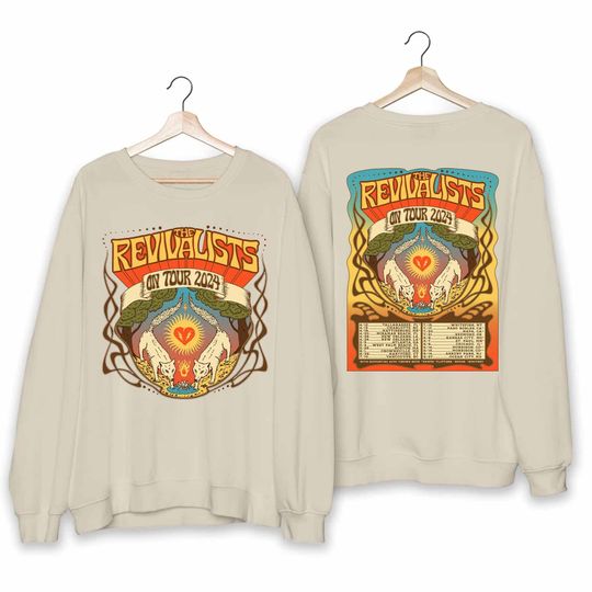 The Revivalists 2024 Tour Double Sided Sweatshirt, Music Two Sides Sweatshirt for Fans, Music Sweatshirts for Men Women and Kids, Music Men Clothing