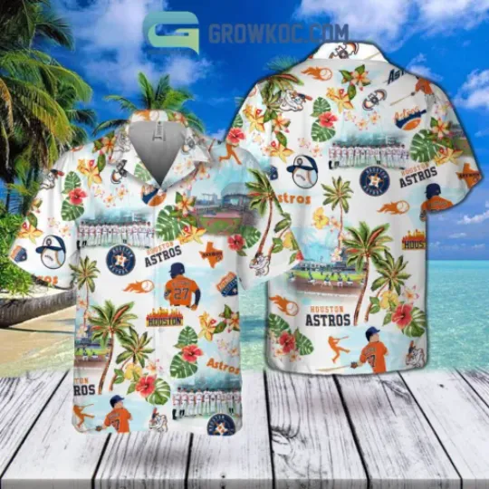 HOT! Houston Team Astros  Funny Baseball Hawaiian Shirt, Multi-Size Available, Short Sleeve Button Shirt, Gift For Dad, Summer Vacation Shirt