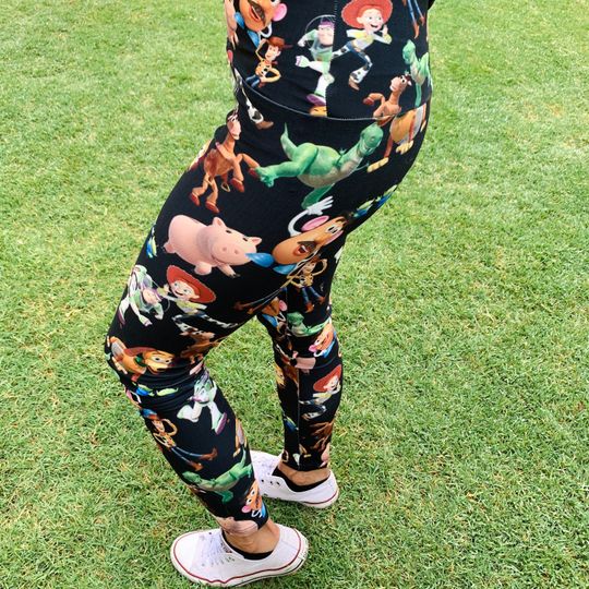 Toy Story Disney Leggings, Magic Yoga Pants, Summer Yoga Leggings, Leggings for Disney Fans, Toy Story Inspired Men Clothing