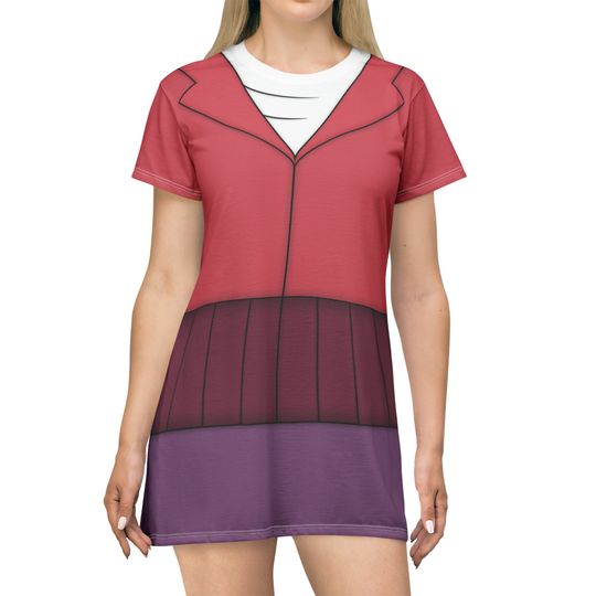 Rebecca Cunningham Short Sleeve Dress, TaleSpin Costume, Animation Characters Inspired Cosplay, Event Running Outfits, Animal Kingdom