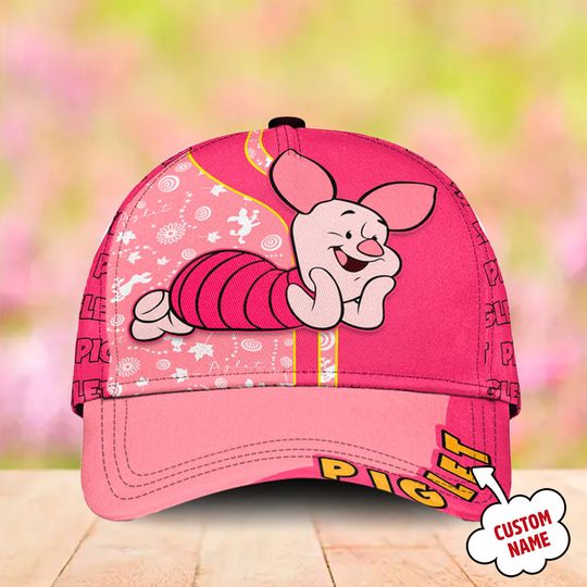 Disney Piglet from Winnie the Pooh Personalized Baseball Cap AOP
