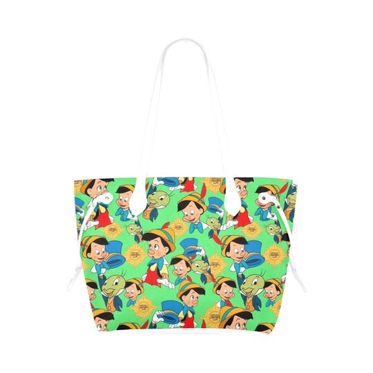 Women Pinocchio Leather Tote Bags | Pinocchio Bags | Pinocchio Tote Bag | Jiminy Cricket Bags | Jiminy Cricket