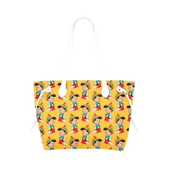 Women Pinocchio Leather Tote Bags | Pinocchio Bags | Pinocchio Tote Bag | Jiminy Cricket Bags | Jiminy Cricket | Disney Bags