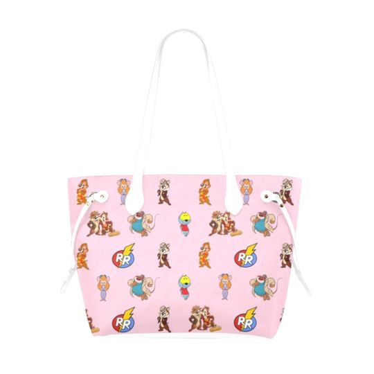 Women Chip and Dale Rescue Rangers Leather Tote Bags | Rescue Rangers Bags | Chip and Dale Bags | Chip and Dale Tote | Chip and Dale Bag |