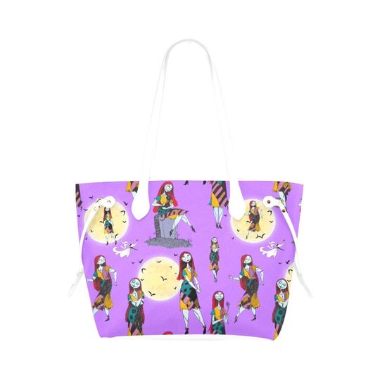 Women Sally Leather Tote Bags | Nightmare Before Christmas Bags | NBC Bags | Jack Skellington Bags | NBC Bag | Jack and Sally Bags | Jack and Sally