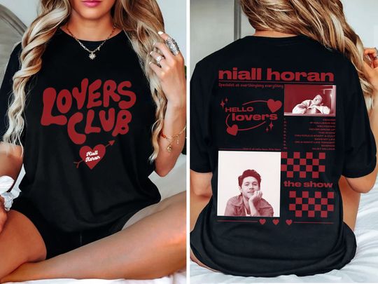 Niall Horan Tshirt, Niall Horan 2 Side Shirt, Niall Horan Short Sleeve Cotton Shirt, The Show Album Track List Shirt, Gift For Music Lover