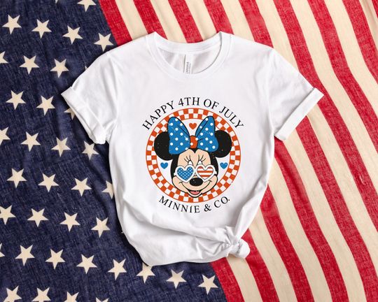 Minnie Disney 4th Of July Shirts,  Minnie Mickey Matching Shirt