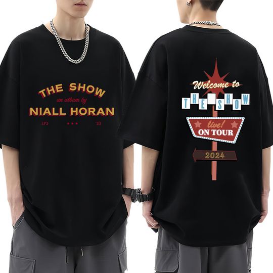 Niall Horan The Show Live on Tour 2024 Concert T Shirt Men's Hip Hop Fashion T Shirts Cotton O-Neck T-Shirt Streetwear
