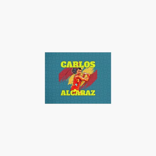 Carlos Alcaraz Jigsaw Puzzle, Tennis Player Jigsaw Puzzle, Family Activities, Relaxing Hobbies, Gift for Fans, Merch for Fans