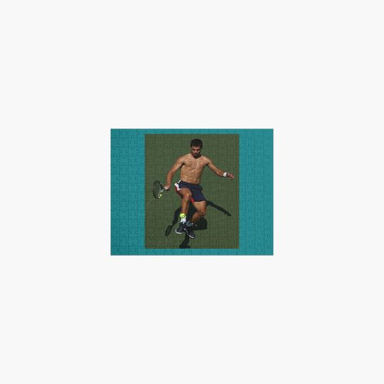 Carlos Alcaraz Jigsaw Puzzle, Tennis Player Jigsaw Puzzle, Family Activities, Relaxing Hobbies, Gift for Fans, Merch for Fans
