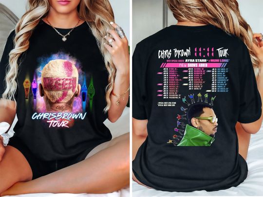 Chris Brown Shirt, Chris Brown 11 11 Tour 2024 Cotton Shirt, Chris Brown Fan Shirt, Chris Brown 2024 Concert Shirt, Chris Brown Tour Merch