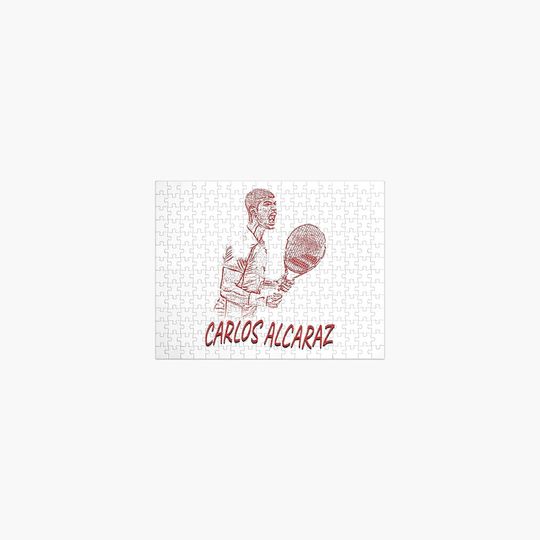 Carlos Alcaraz Jigsaw Puzzle, Tennis Player Jigsaw Puzzle, Family Activities, Relaxing Hobbies, Gift for Fans, Merch for Fans