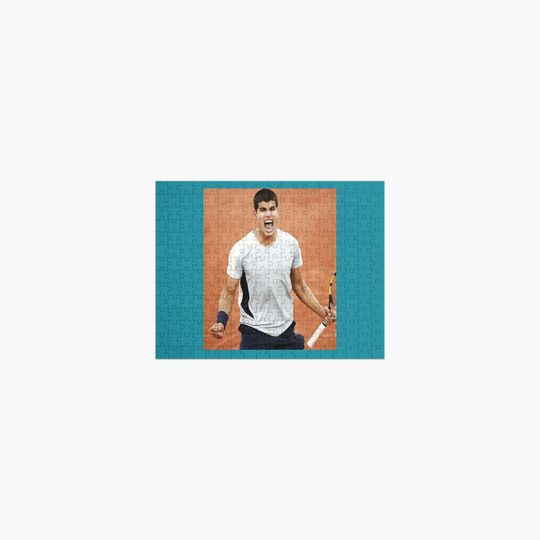 Carlos Alcaraz Jigsaw Puzzle, Tennis Player Jigsaw Puzzle, Family Activities, Relaxing Hobbies, Gift for Fans, Merch for Fans