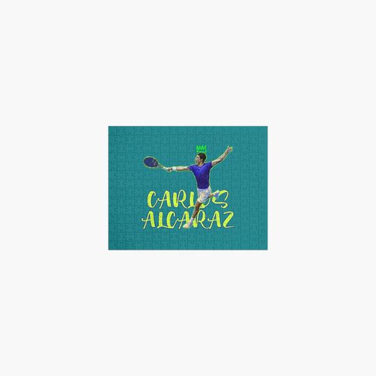 Carlos Alcaraz Jigsaw Puzzle, Tennis Player Jigsaw Puzzle, Family Activities, Relaxing Hobbies, Gift for Fans, Merch for Fans
