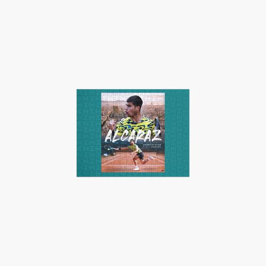 Carlos Alcaraz Jigsaw Puzzle, Tennis Player Jigsaw Puzzle, Family Activities, Relaxing Hobbies, Gift for Fans, Merch for Fans