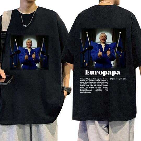 Joost Klein Europapa 2024 Eurovisions Song Contest T Shirt Men Women Fashion Harajuku T-shirt 100% Cotton Short Sleeve T-shirts
