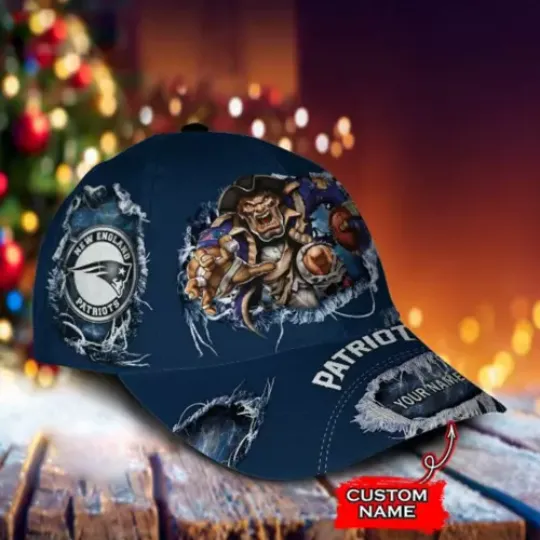 New England Patriots football Personalized Printed Classic Baseball Cap, Gift Ideas, Dad Gift