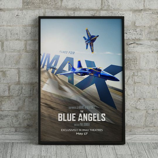 Discover The Blue Angels 2024 Movie Poster, Wall Decor, Space Decoration, Canvas Print, Fans Collection, Wall Art, Art Poster