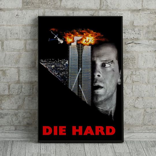 Die Hard Action Movie Artwork Poster, Space Decoration, Canvas Print, Wall Art, Art Poster, Fans Collection