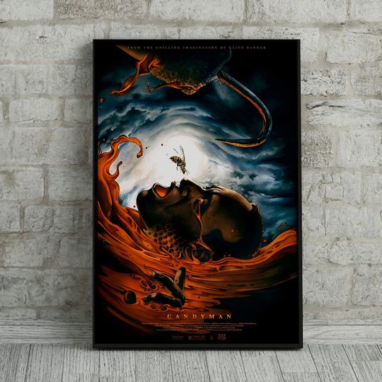 Candyman 1992 Movie Artwork Alternative Cover Poster, Space Decoration, Canvas Print, Wall Art, Art Poster, Fans Collection