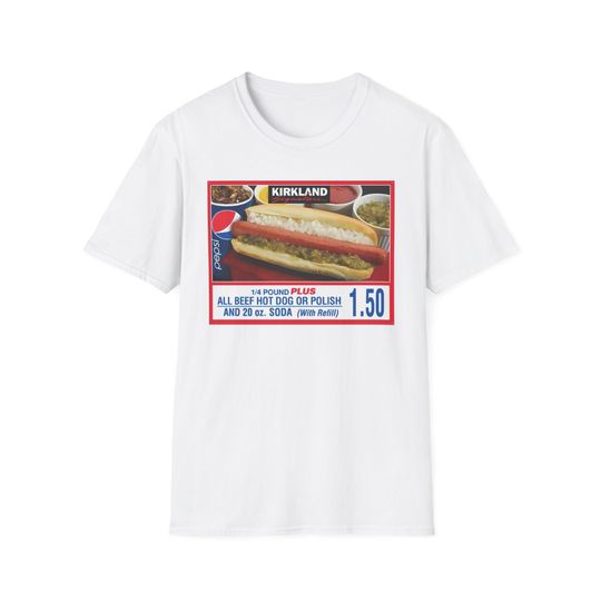 Costco Kirkland Hot Dog, Costco Hot Dog, 1.50 Costco Hot Dog shirt, Costco Hot Dog Tee, Hot Dog Lover Gift