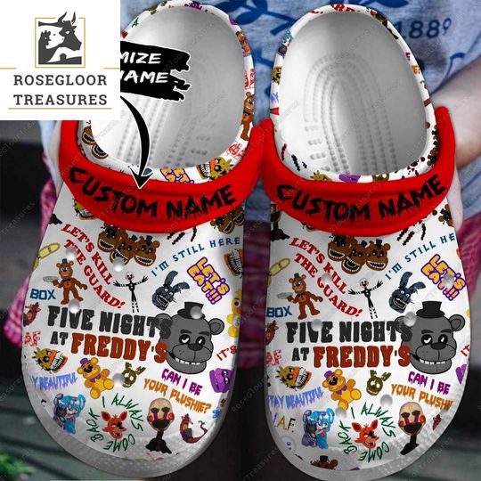 Five Nights At Freddy's Shoes, Five Nights At Freddy's Sandals, Freddy Fazbear Sandals