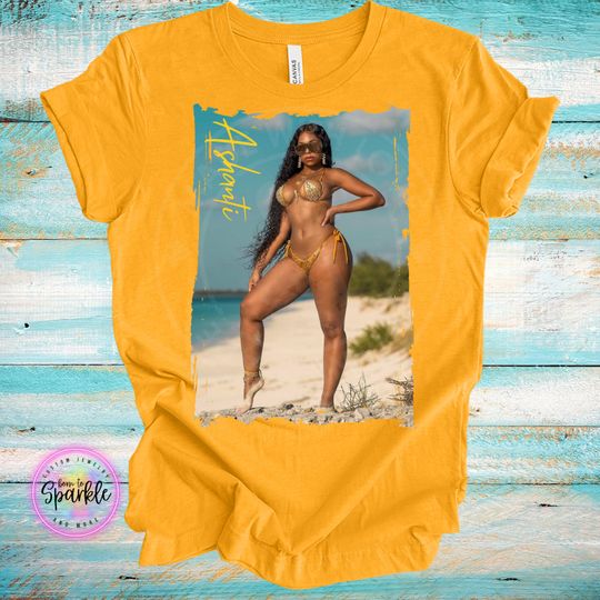 Ashanti Unisex Graphic t-shirt, Graphic Unisex T-shirt, Retro 90's Fans Homage Cotton T-shirt, Gift For Women and Men, Funny Gift