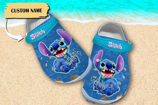 Custom Blue Dog Clog, Monsters Clogs, Series Movie Sandals, Blue Dog Sandals, Funny Blue Dog Shoes, Magic World Shoes, Cartoon Fan Gift