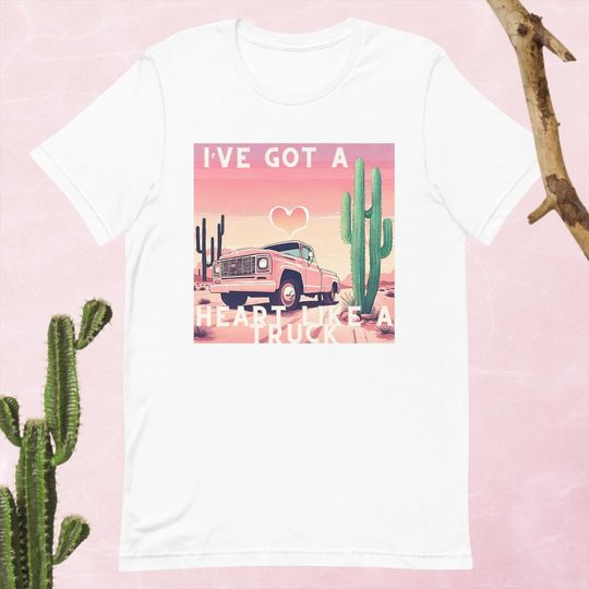 Heart Like a Truck Shirt, Cotton tee, Graphic Tshirt for men, women, Unisex, Trending Gifts
