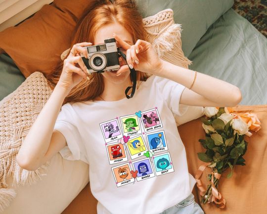 Disney Inside Out Characters Shirt, WDW Disneyland Inside Out 2 Movie 2024 Shirt