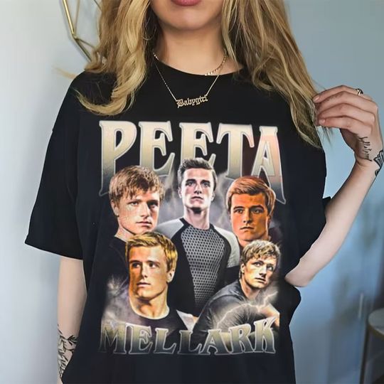 Limited Peeta Mellark Cotton Tshirt, Vintage 90s Peeta Mellark Tshirt  Graphic Tee Peeta Mellark Shirt, Josh Hutcherson Movie Unisex Tee Gifts