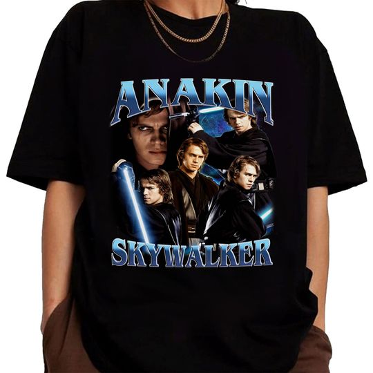 Vintage Anakin Skywalker 90s Classic Vintage Bootleg Unisex Cotton Tshirt, Anakin Skywalker Tee Skywalker Merch fans gift, Retro 90's Fans Tee, Gift For Him and Her