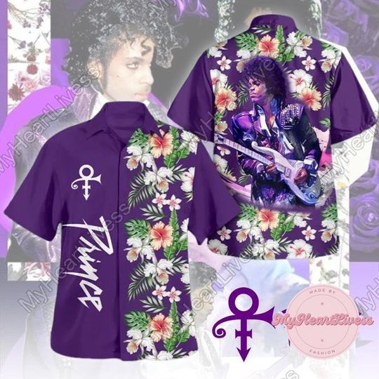 Prince Purple Shirt, Prince Hawaiian Shirt Gift for men, women, Unisex, Trending Gifts