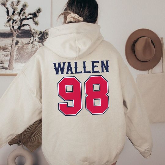 98 Braves Wallen Hoodie, Long Sleeve Sports Hoodie for Men, Women, Kids - Trending Street Fashion