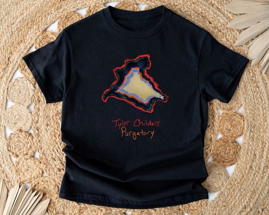 Tyler Childers Purgatory  Short Sleeve Cotton Tee, Country Music Lover Short Sleeve Shirt, 2024 Music Tour Shirt For Fans, Summer Fashion