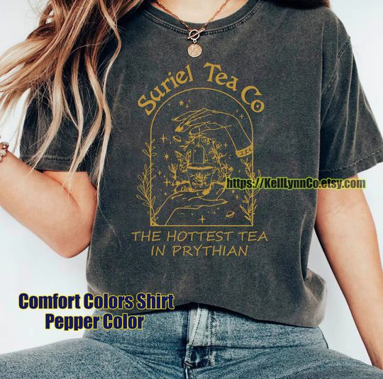 Suriel Tea Co Comfort Cotton T-Shirt, A Court Of Thorns and Roses Shirt, Retro Bookish Tshirt, Sarah J Maas Shirt, Acotar Shirt,