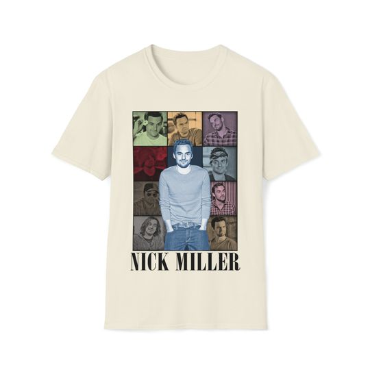 Discover NICK MILLER The Eras Tour Unisex Softstyle T-Shirt, Nick Miller Merch, Gift For Women and Men