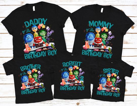 Custom Family Birthday Matching Shirt, Inside Out Birthday Shirt, Inside Out Family Birthday Shirt, Inside Out Costume, Birthday Party Shirt