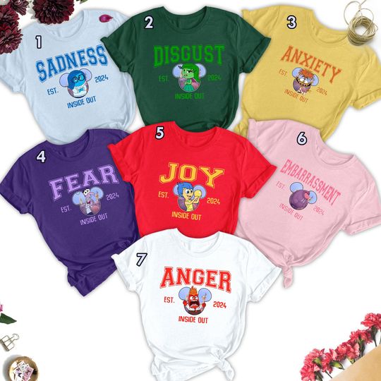 Custom Inside Movie Characters Group Matching Shirt, Today Is A Core Memory Day Shirt, Inside Family Holiday Trip Outfit, Inside Shirt