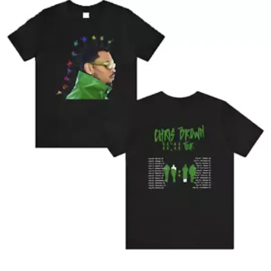 Chris Brown 11:11 Tour 2024 Shirt, Chris Brown Fan Tee Short Sleeve Shirt for Men, Women, Kids,