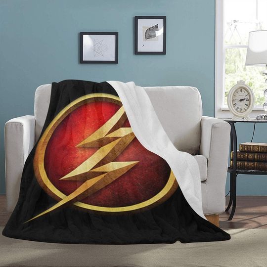 HUGE BEST PRICE Flash Sign Blanket Fleece Travelling Super Hero Birthday Gifts Fathers Mothers Day