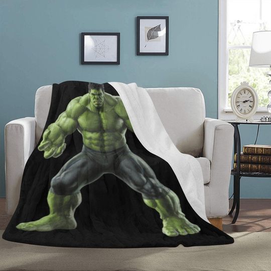 HUGE BEST PRICE Hulk Blanket Fleece Travelling Avengers Super Hero Birthday Gifts Mothers Fathers Day Day