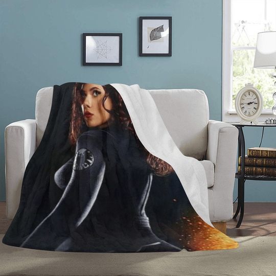 HUGE BEST PRICE Black Widow Blanket Fleece Natasha Romanoff Avengers Travelling Super Hero Birthday Gifts Anniversary